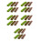 30Pcs Assorted Plastic Mini Bush Models for DIY Crafts and Landscape 9