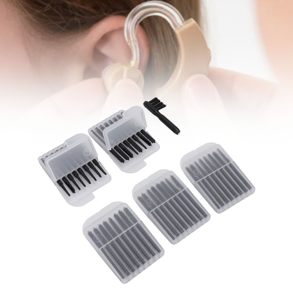 40 Pcs Sound Aid Wax Guard Filter Earphone Cleaning Kit Plastic