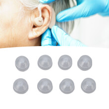 20 pièces d'embouts transparents Sound Aid Dome 12 mm