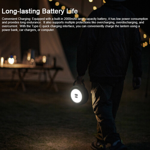 Luce a stringa 2-in-1 2000 mAh 119x119x39 mm verde 2