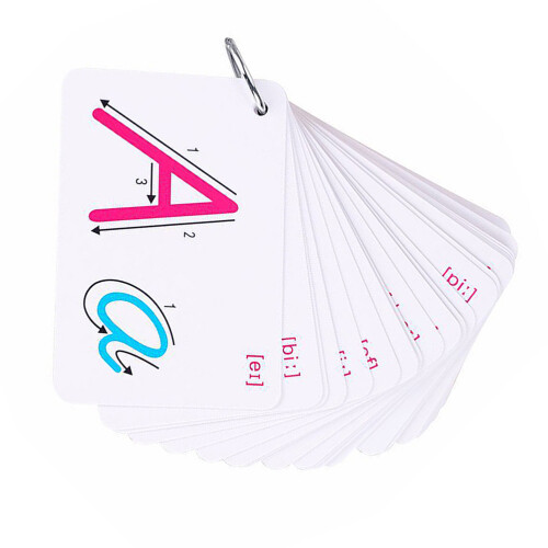 4Ensembles Cartes Éducatives Anglaises Multicolores 1
