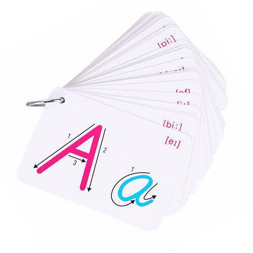4Ensembles Cartes Éducatives Anglaises Multicolores 2