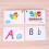 4Ensembles Cartes Éducatives Anglaises Multicolores 11