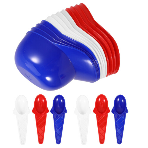 60Pièces Bols À Glace Réutilisables Casquette Colorés 1