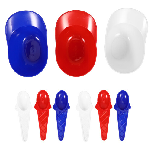 60Pièces Bols À Glace Réutilisables Casquette Colorés 2