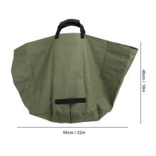 Garten Sack Laub 140L Segeltuch grün