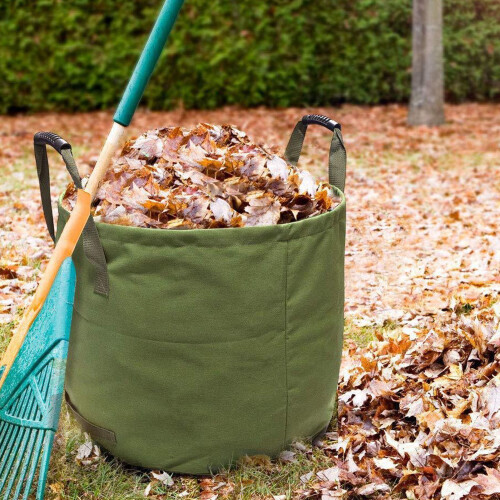 Laubsack Garten 140L mit Gummigriffen