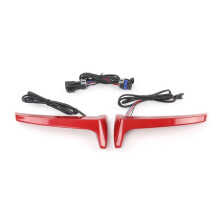 Motorfiets Zadeltas Achterzijde LED Indicator Run Turn Remlichten voor Indian Challenger Chieftain Pursuit Rood