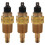 3X Vdo 1/2 Npt 21mm Thread Engine Oil Temperature Sensor Water Temperature Sensor for Generator Set 1