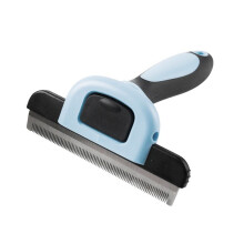 Pet Grooming Brush-Double Sided Shedding and Dematting Undercoat Rake Comb for Dogs Cats Grooming Care Deshedding Tool