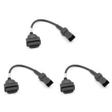 3X OBD-Motorfietskabel voor 4-Pins Stekkerkabel Diagnostische Kabel 4-Pins Naar OBD2 16-Pins Adapter