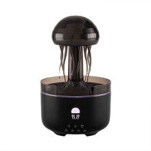 320ML Jellyfish Aromatherapy Diffuser Jellyfish Essential Oil Humidifier Ideal for Office Yoga Bedroom US Plug,B