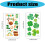 10pcs Four Leaf Clovers Designs Sticker Quick Application for-1 4