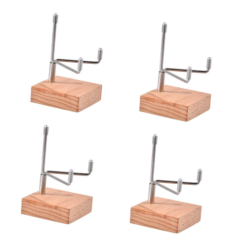 Flexible Artefakthalter mit Stein- und Metallrahmen,-Buche