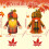 Peluche Gnome des récoltes d'automne, 28 cm 2