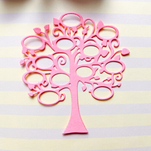 Μήτρες κοπής μετάλλου δέντρων, στένσιλ για scrapbooking, κοπές σε σχήμα κάρτας, 2