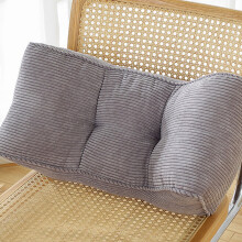 Coussin lombaire ergonomique en velours côtelé, idéal pour les chaises de bureau et les sièges auto. Coussin portable pour la sieste et les