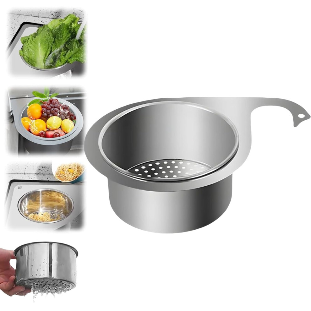 Stainless Steel Swan Sink Filter Basket, Multifunction Hanging Drain Strainer Â Quick Drain For Waste, Veggies & Fruits 9083649379127