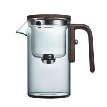 Séparateur de thé magnétique Click, récipient de filtration, théière, poignée en verre, intérieur pour thé, C6Q7Wood