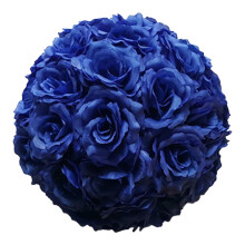 Artificial Rose Flower Ball Dark Blue 5In 1Pcs