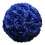 Artificial Rose Flower Ball Dark Blue 5In 1Pcs 1