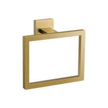 Anneau porte-serviettes mural carré, crochet moderne pour salle de bain, en acier inoxydable durable, pour la cuisine et les toilettes.