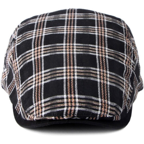 2er-Pack Herren-Baumwoll-Schiebermützen im Gatsby-Stil mit Karomuster 1