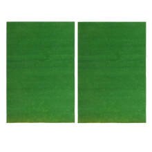 OULII 2Pcs Realistic Texture Artificial Grass Mat for Banquet Patio and Balcony Decor