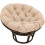 Rond schommelstoelkussen 20 inch kaki 4
