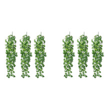 6 Pieces Artificial Hanging Ivy Vine 2.95 Feet Artificial Hanging Plants Wall Greenery for Indoor Outside Home Garden