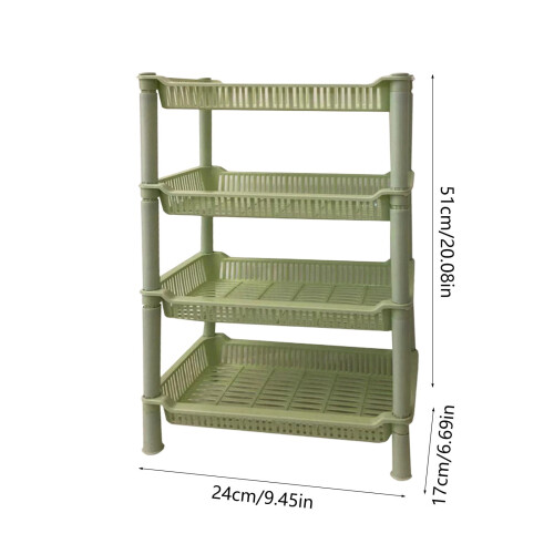 Kitchen Shelf Rack 4-Tier Standing Storage Unit 2