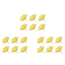 Serviettenringe 18Er-Set, Serviettenringe Aus Ginkgo-Blatt, Hochzeit, Goldene Serviettenschnalle für Tischdekoration zum Erntedankfest