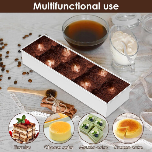 Forma retangular antiaderente para bolo e cheesecake, assadeira para bolos. 2