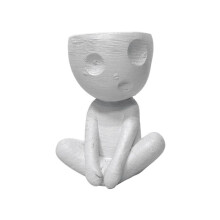 Mummy Vase Gardening Flower Pot Small Plant Stand Air Plant Stand Indoor Plant Pot Abstract Character Vase Ornaments,B
