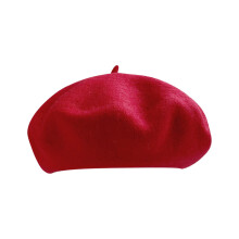 Dámska vlnená baretka, klasická francúzska zimná teplá umelecká maliarska čiapka, elegantná denná nosenie, veľkosť M