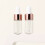 2 τεμάχια 3ml διαφανή/παγωμένα/κόκκινα κενά γυάλινα μπουκάλια με σταγονόμετρο, 1