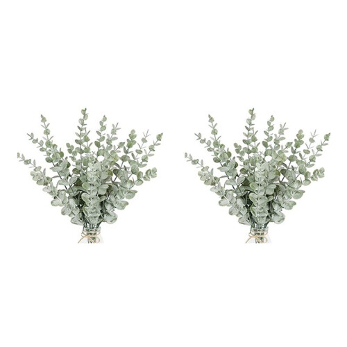 72 Pieces of Eucalyptus Stems Artificial Eucalyptus Leaf Stems True Gray Green Touch Leaf Branches