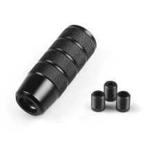 Buton schimbător de viteze auto, mâner schimbător de viteze ponderat din aluminiu, cap pârghie cu adaptor, potrivit pentru majoritatea