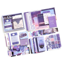 Kit de scrapbooking avec cadres en papier vintage – 1 boîte