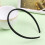 Fascia per capelli in plastica nera satinata, comoda ed elegante, 20 pezzi 1