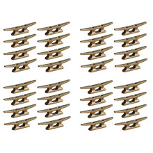 Boat Dock Cleat 4 Inch for Mooring Boat Bronze Host Cast Iron Suitable for Nautical Beach Lake Maritime Decor,32Pcs