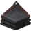 RUseeN sort skyggedug 6x3ft 70-90% UV-blokerende med 1