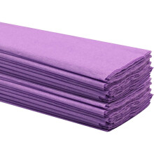 Crepe Paper Folds (20 Sheets) - 20 Inches Wide by 3.2 Feet Long - Mexican Crepe Paper -21 Assorted Color (Lavender)