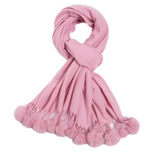 Cachecol feminino de inverno em cor sólida, xale quente, macio e aconchegante, acessório para clima frio, design clássico e elegante, proporciona