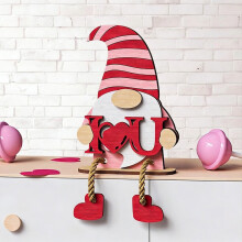 3D-Holz-Regal-Deko-Set zum Valentinstag