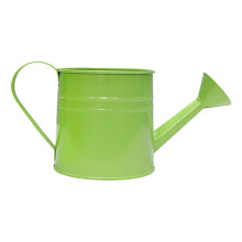 Vintage 1.5L Metal Watering Can – Floral Design, Ergonomic Handle, Indoor/Outdoor Use – Green/Pink/Purple/Blue/Yellow