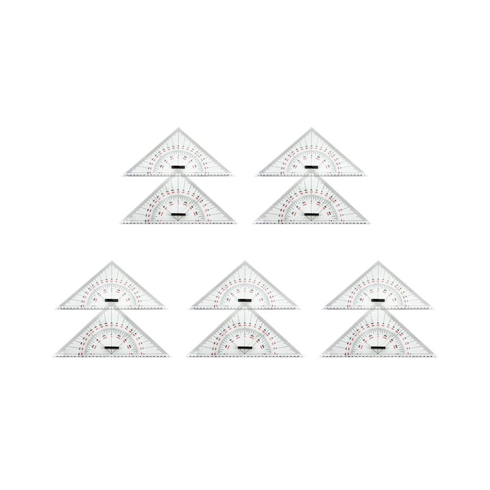 10X Chart Drawing Triangle Ruler For Ship Drawing 300Mm Large-Scale Triangle Ruler 6033733705113