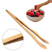 Pinces à grille-pain en bambou résistantes à la chaleur (1 paire)