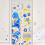 Adesivos de janela de Hanukkah em azul e dourado com estrela menorá, 30 x 90 cm (11,8 x 35,5 polegadas) 1