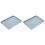 2pcs Blue PP Serving Trays 13.4 x 9.4 in 1
